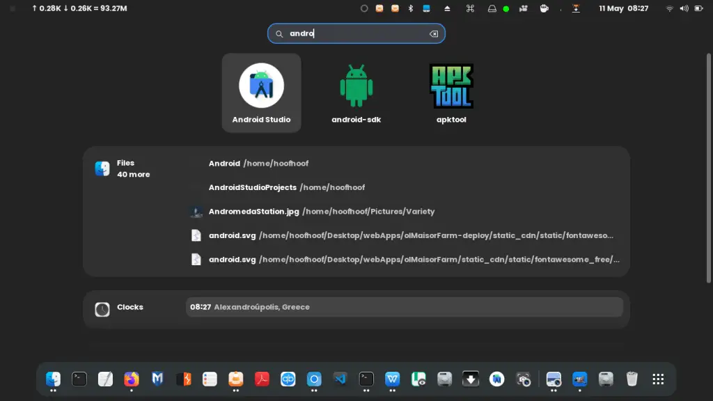 Android programming in Kali Linux using Android Studio
